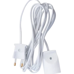 Adaptorkabel m/børnesikring 3 m hvid
