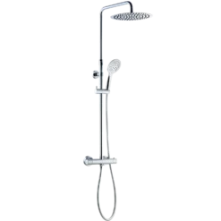 Adora Infigo L-300 termostat brusesæt med håndbruser, 2-spray, krom