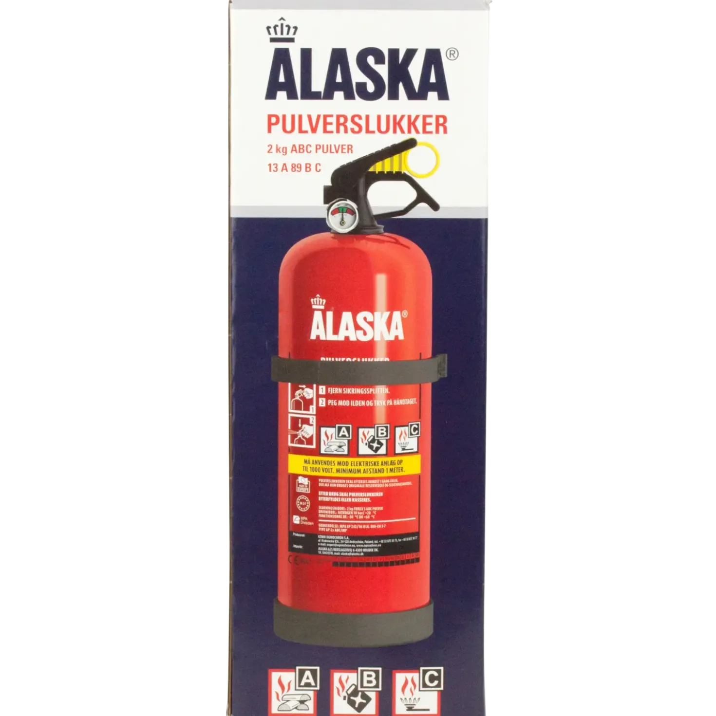 Alaska pulverslukker 2 kg