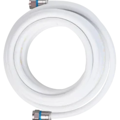 Antenne kabel Ø6,6 5 m med 2xf-connector hvid