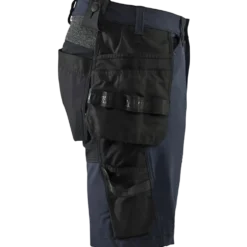 Blåklæder håndværker shorts 4-vejs stretch mørk marineblå/sort str. C56