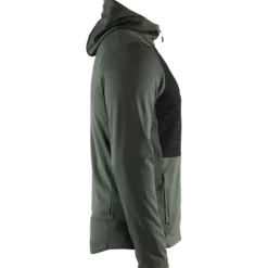 Blåklæder hættetrøje Full Zip efterårsgrøn/sort str. XL