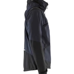 Blåklæder softshell jakke mørk marineblå/gul str. 2XL