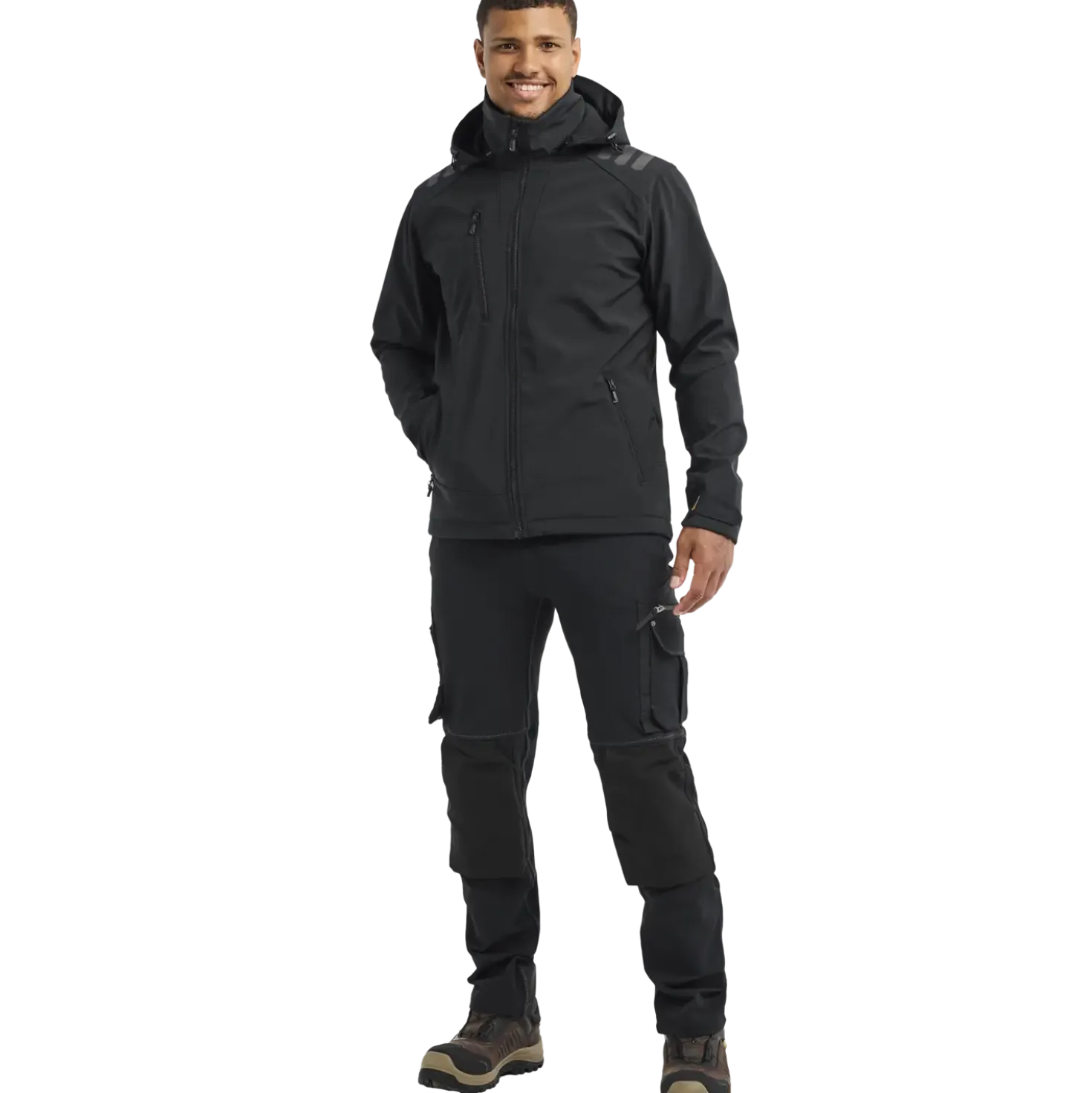 Blåklæder softshell jakke sort/sort str. L