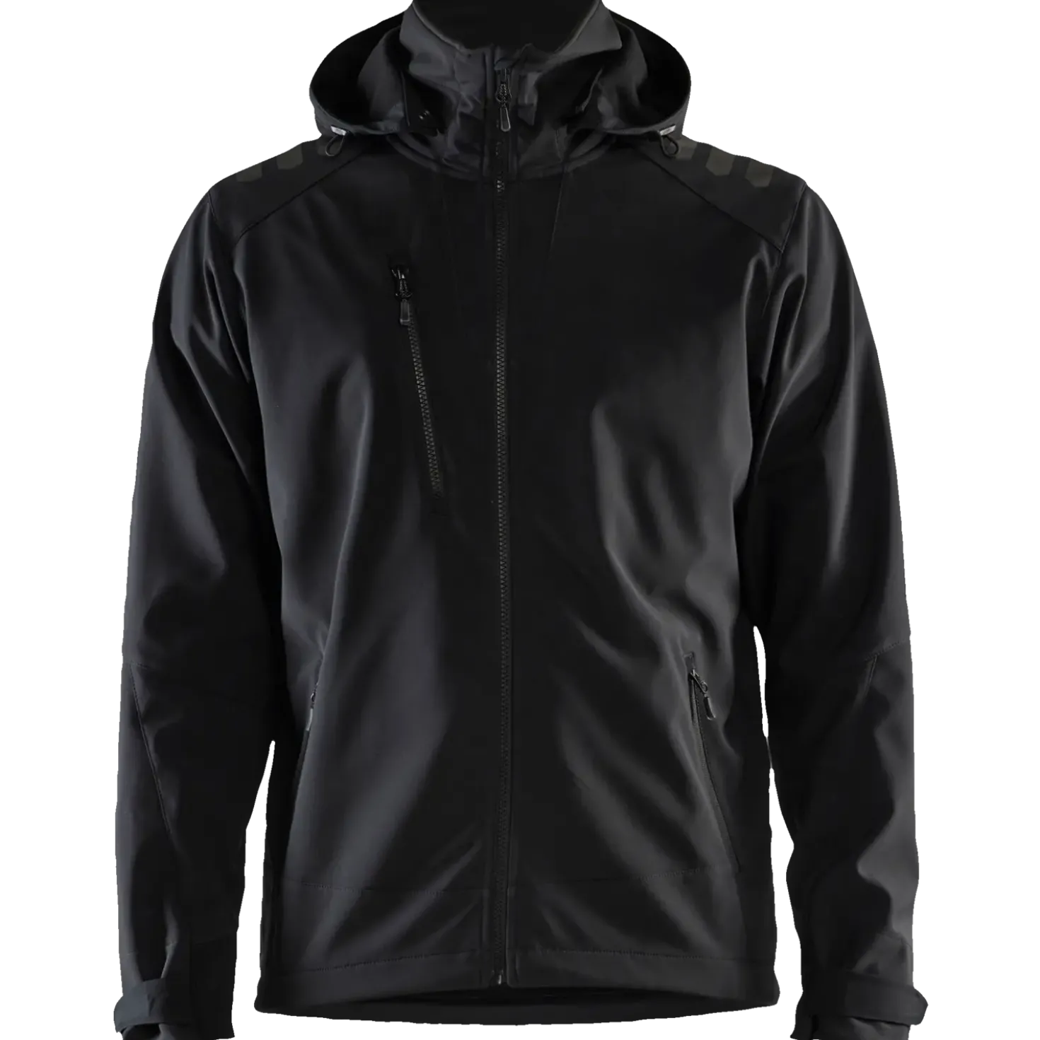 Blåklæder softshell jakke sort/sort str. L
