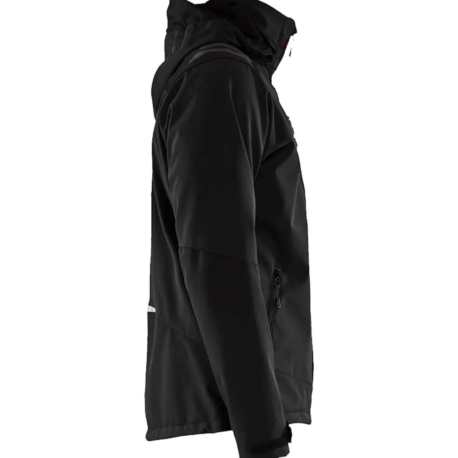 Blåklæder softshell jakke sort/rød str. 2XL