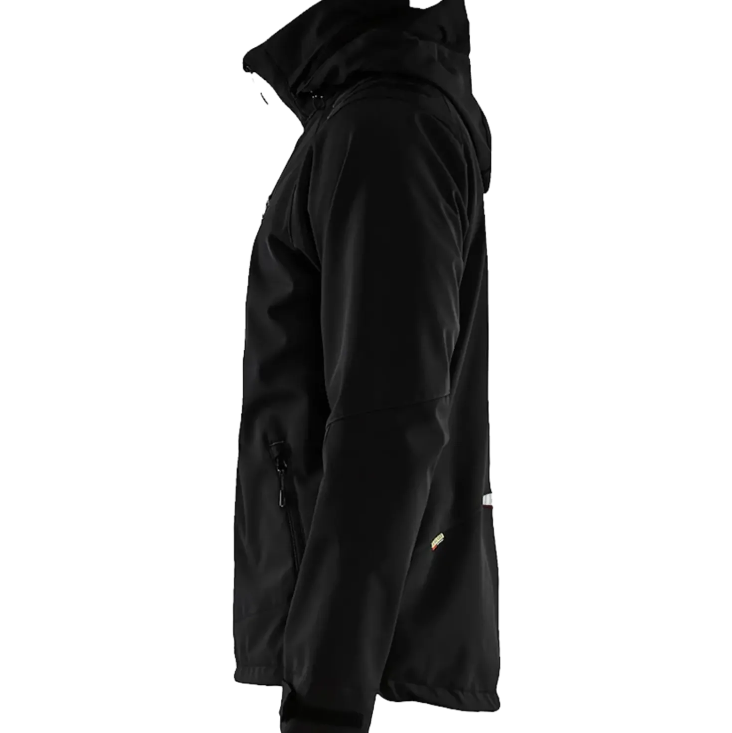 Blåklæder softshell jakke sort/rød str. 2XL
