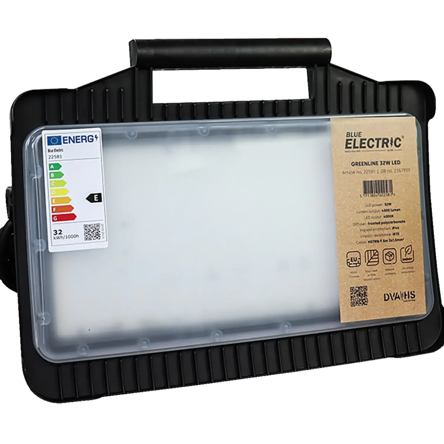 BLUE ELECTRIC Arbejdslampe 32W GreenLine