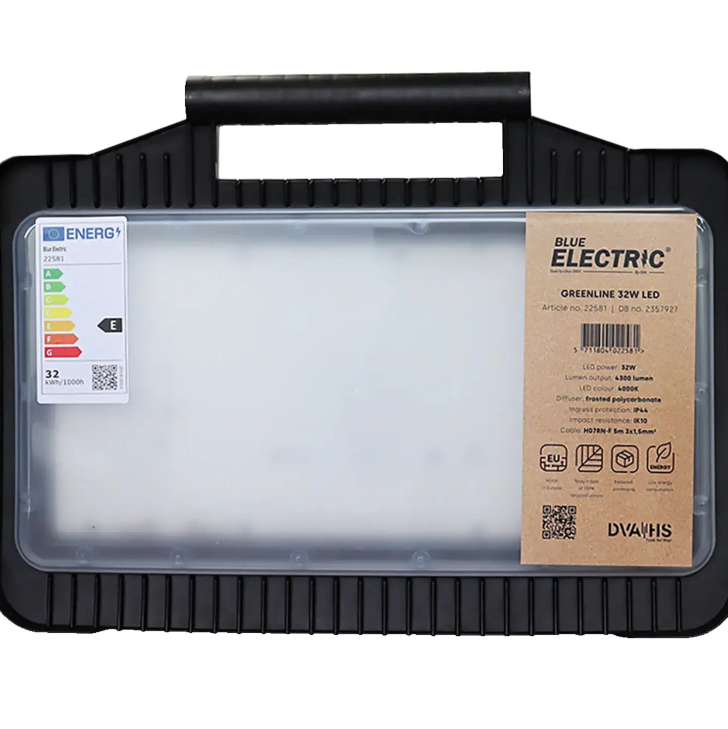 BLUE ELECTRIC Arbejdslampe 32W GreenLine