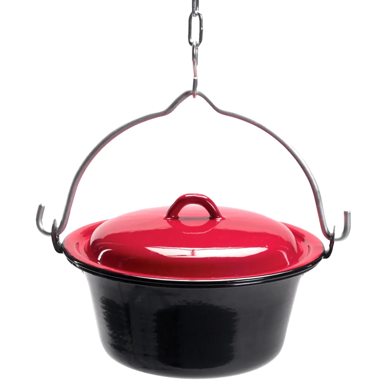 Bon-fire gryde 8l, sort emalje