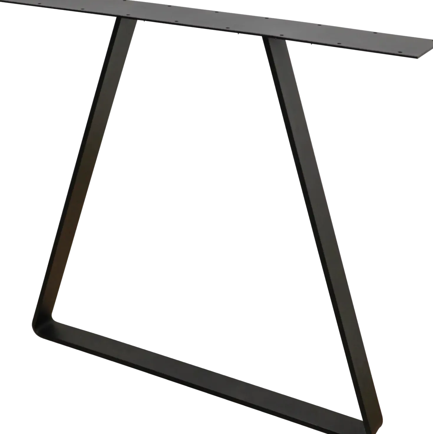 Bordben trapez sort, 710 mm