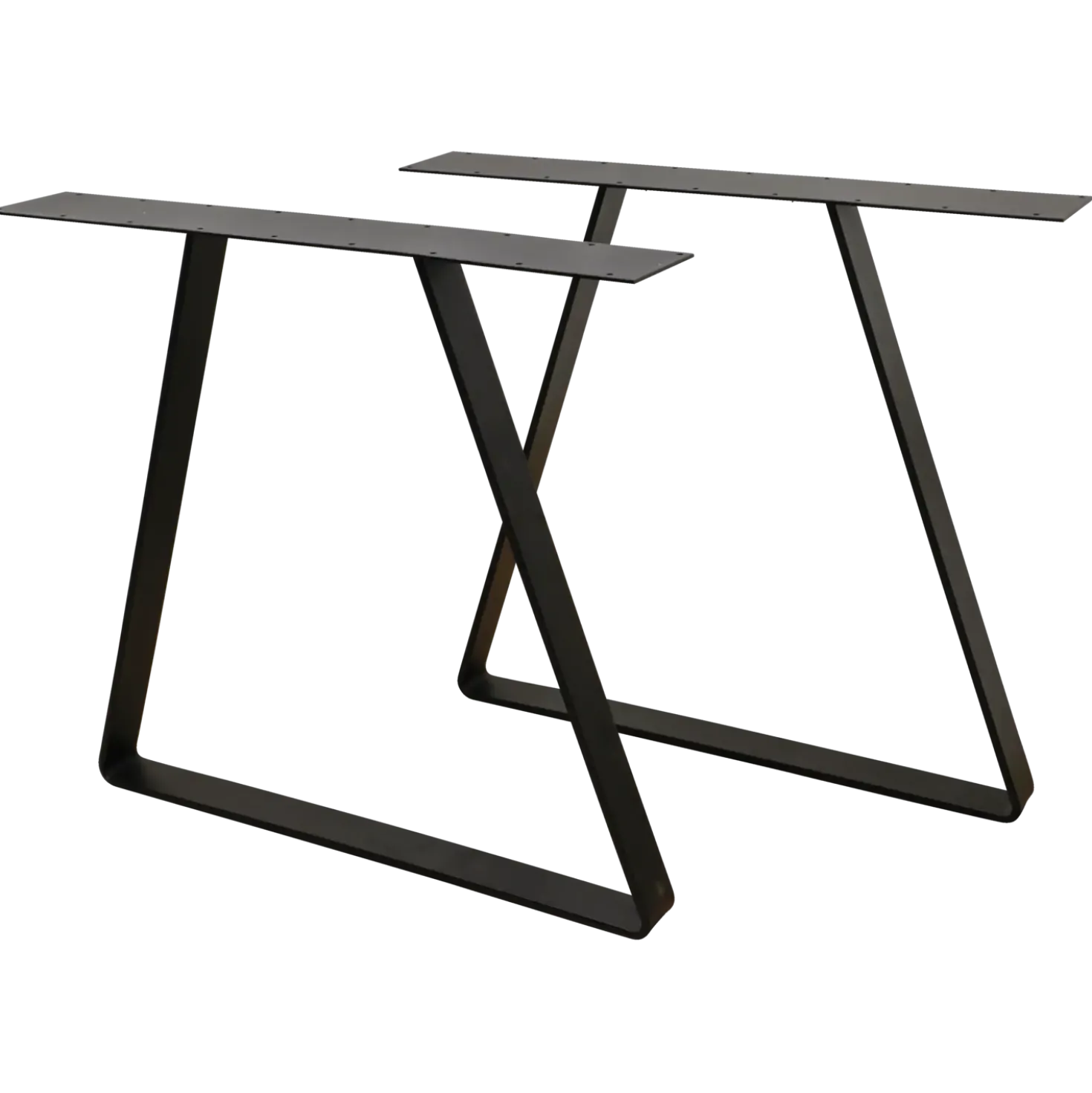 Bordben trapez sort, 710 mm