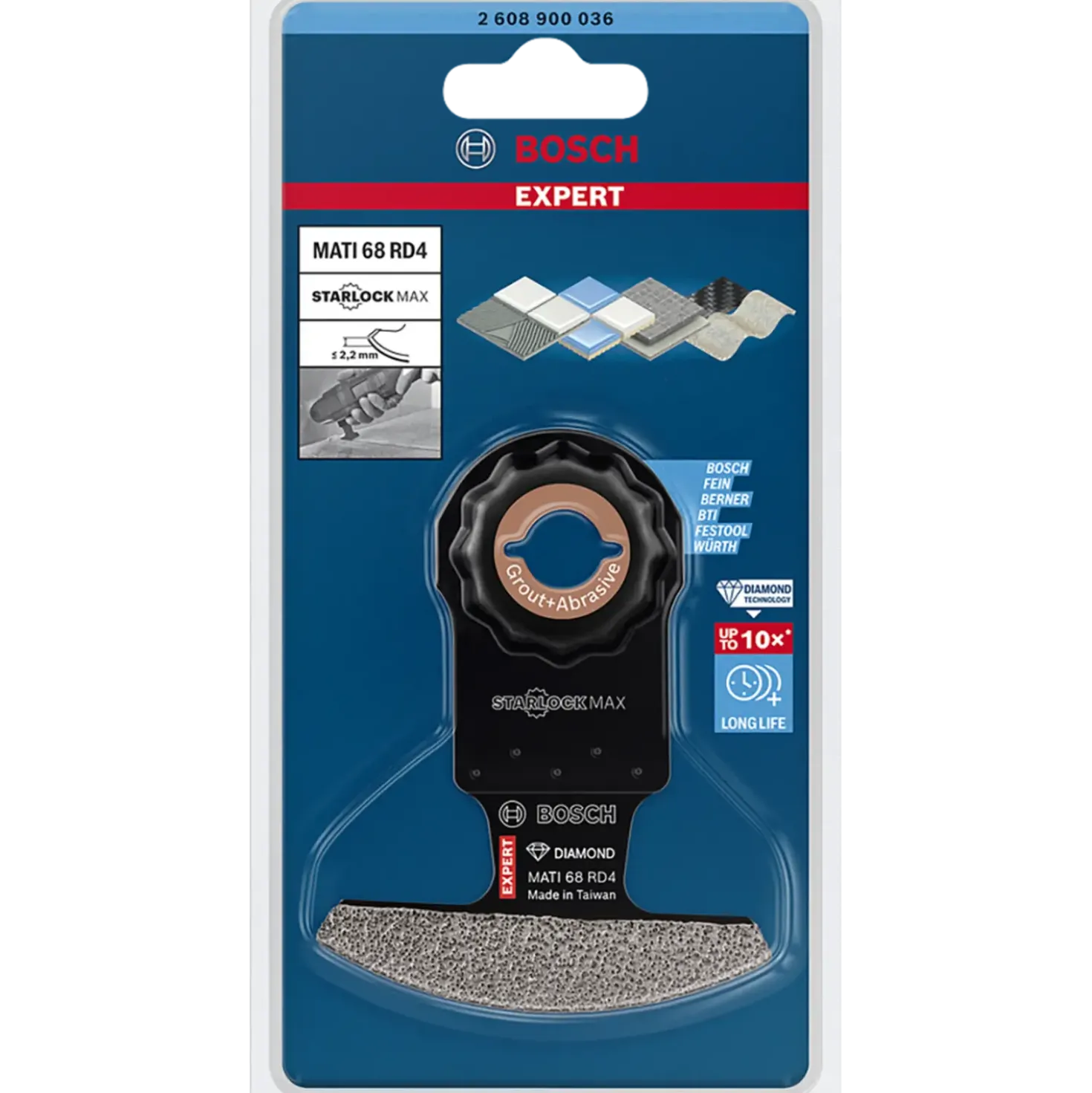 Bosch Expert Mati 68 RD4 diamant segment multicutterklinge 68x30 mm