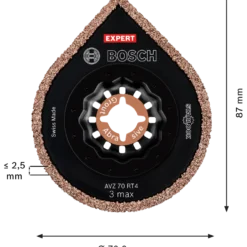 Bosch Expert 3 max AVZ70RT4 Starlock+ fræseplade til multicutter