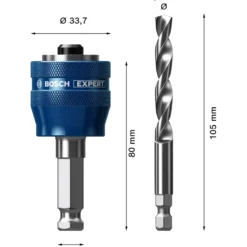Bosch EXPERT Power Change Plus med centerbor, Ø7,15x60x105 mm, 2 stk