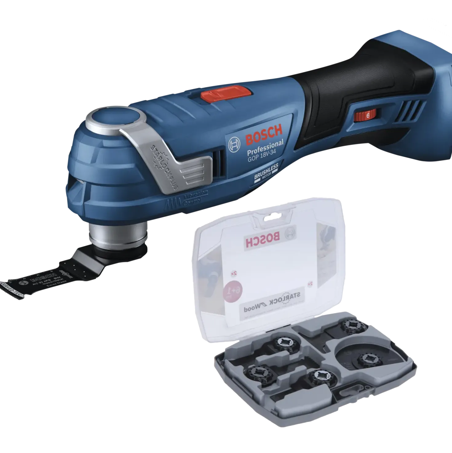 Bosch GOP 18V34 multicutter med OMT tilbehørssæt