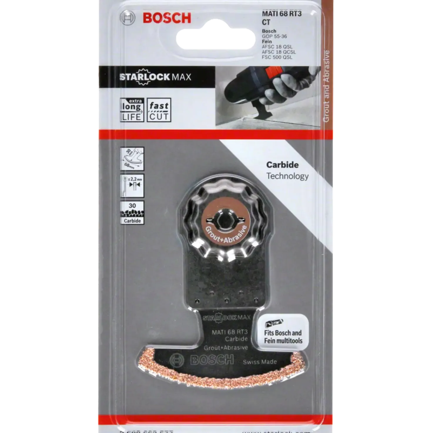 Bosch MATI 68 RT3-klinge til multicutter