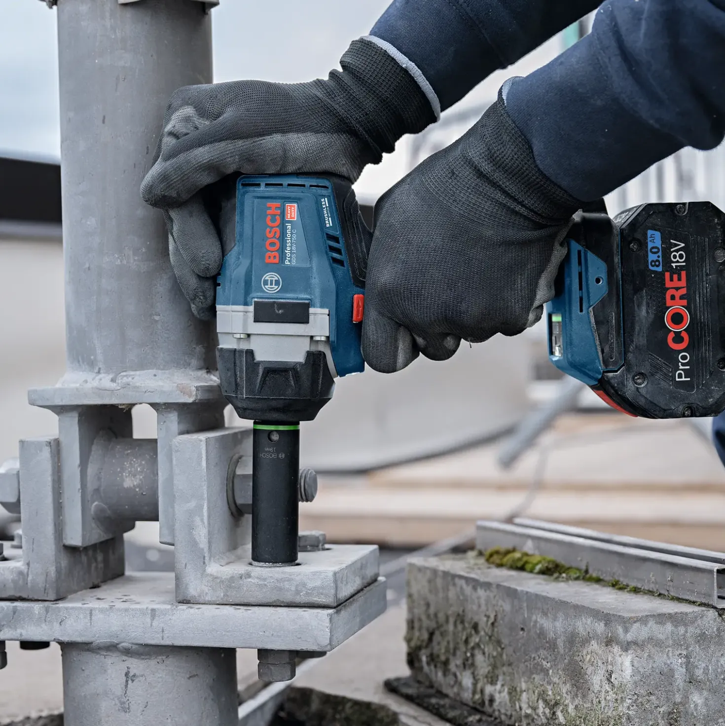 Bosch PRO GDS 18V-750 C slagnøgle solo