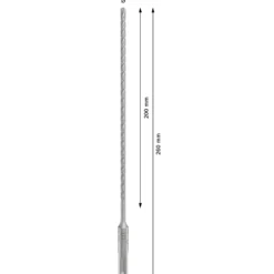 Bosch PRO SDS plus-5X hammerbor, 5x200x260 mm