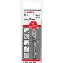 Bosch 25 stk. T 144 DHM + 1 EXPERT hårdttræ stiksavklingesæt