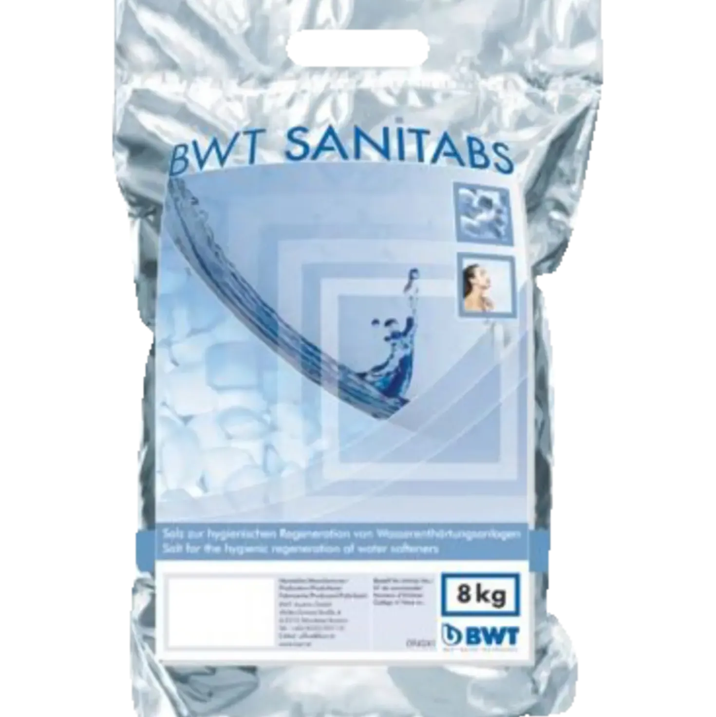 BWT Sanitabs salt til blødgøringsanlæg 8 kg.