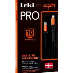 Bycph PRO Kabel - USB-C til Lightning, 2 m