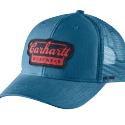 Carhartt patch cap blå
