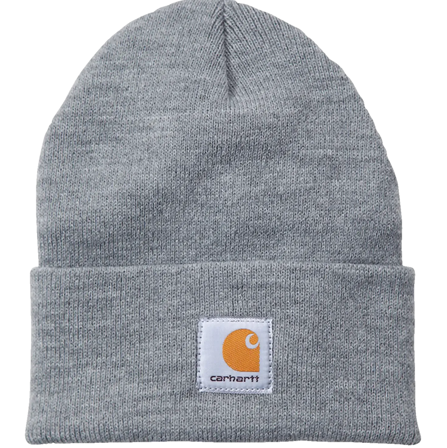 Carhartt strikhue med logo lysegrå