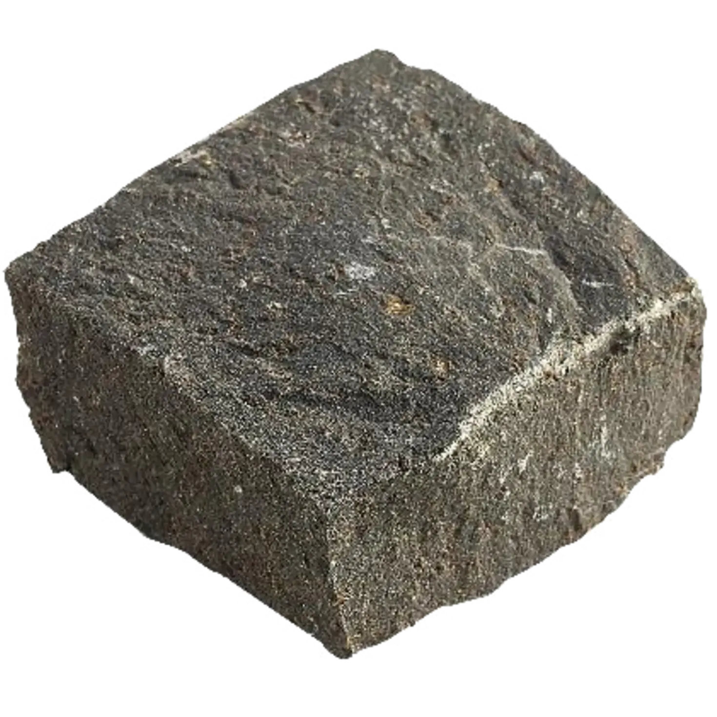 Chaussésten G685 flækket 9x9x5 cm sortgrå