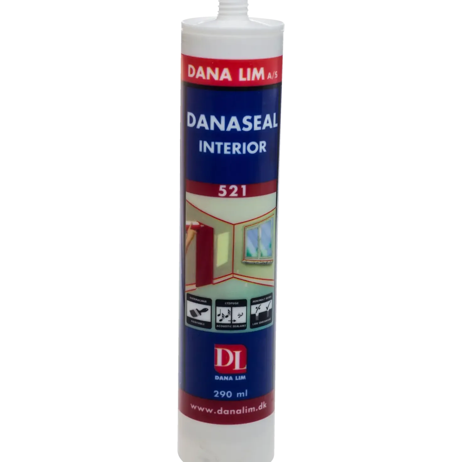 Danaseal interior 521 hvid 290 ml
