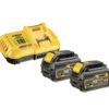 DeWALT DCB118T2 54V XR flexvolt oplader 2x6.0 Ah batterier