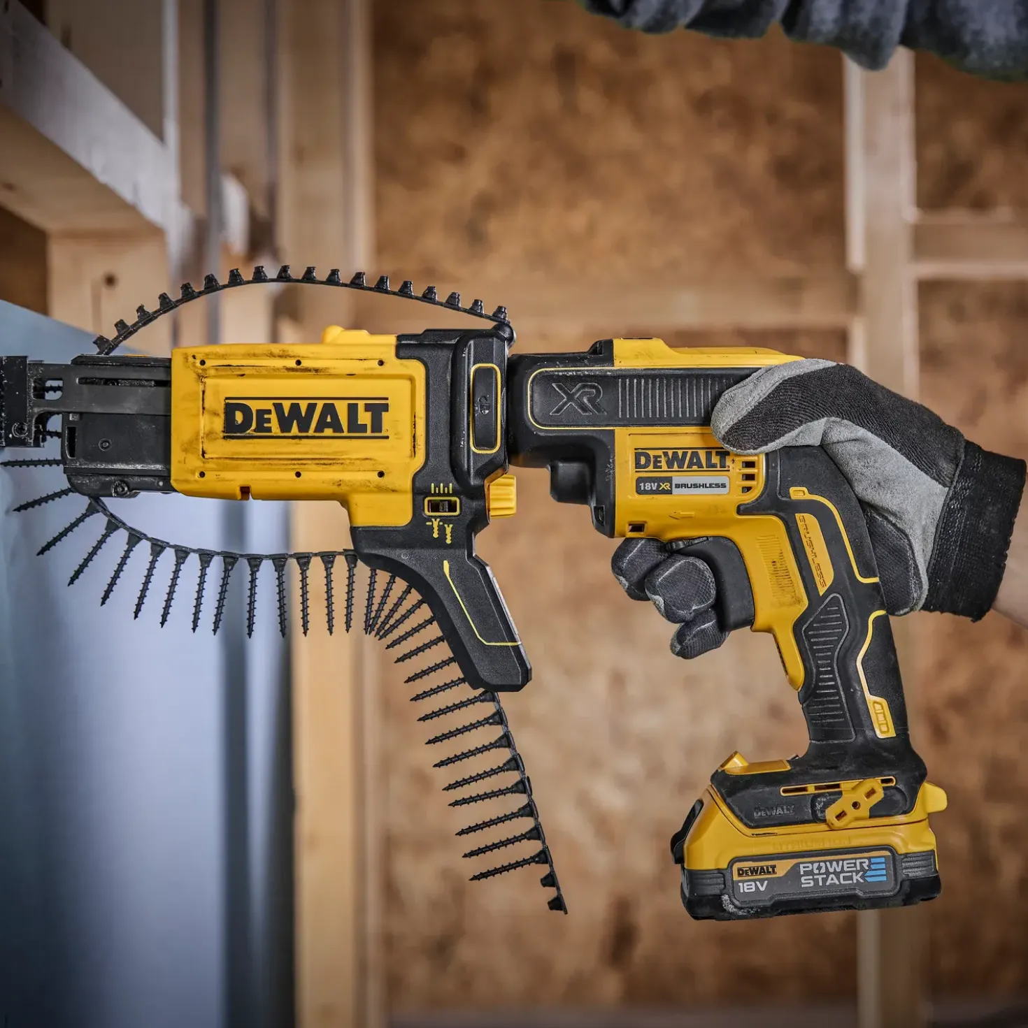 DeWALT DCF620E1K gipsskruemaskine med powerstack batteripakke