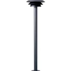 DL25 udendørs havelampe mat sort, Ø25 cm