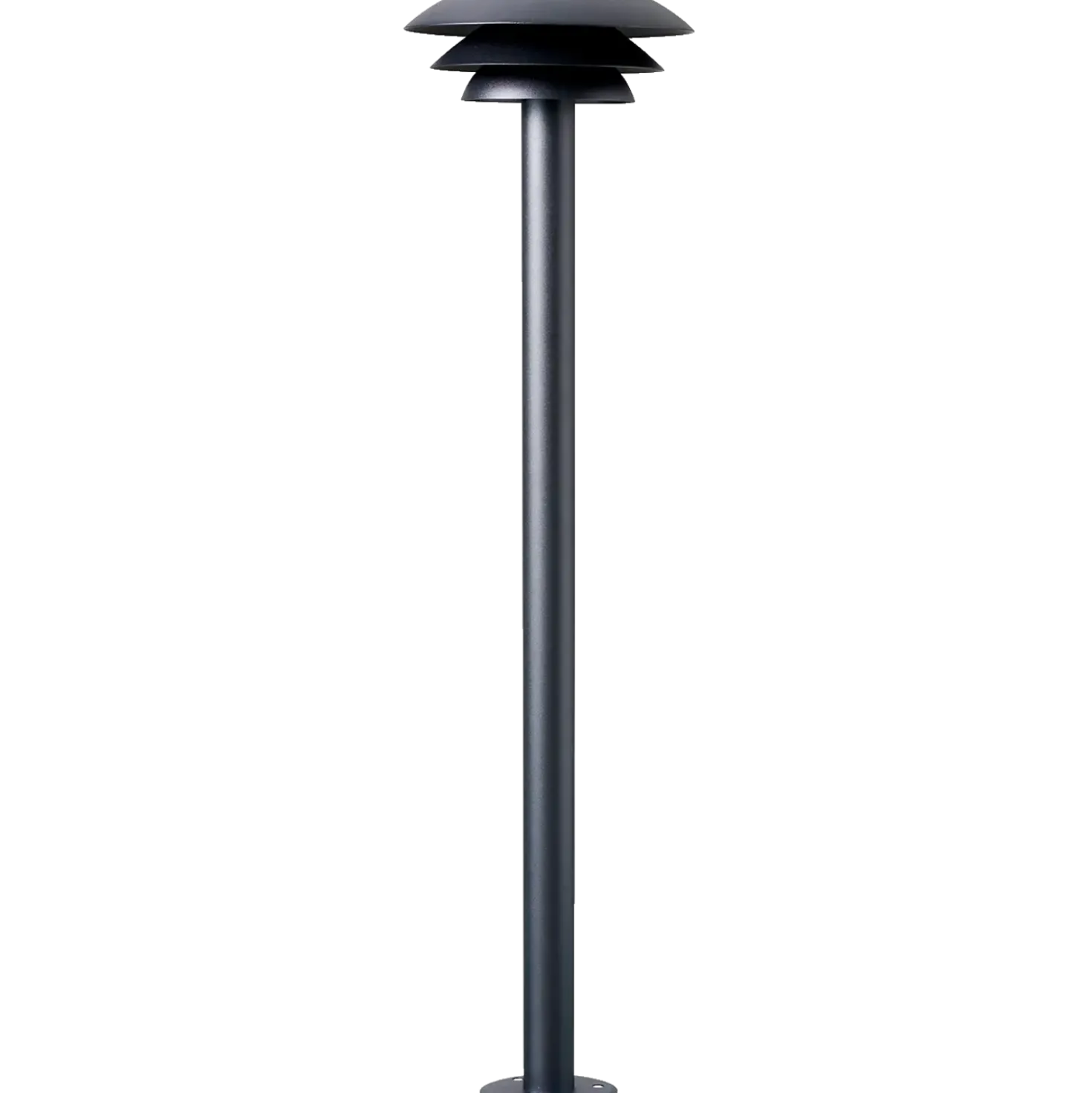 DL25 udendørs havelampe mat sort, Ø25 cm