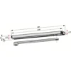 Dorma glideskinne t/dørlukker TS92 og TS93 sølv
