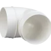 Duka bøjning 90° Ø125 mm hvid