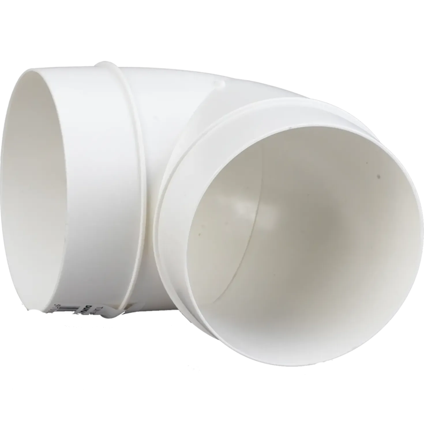 Duka bøjning 90° Ø100 mm hvid