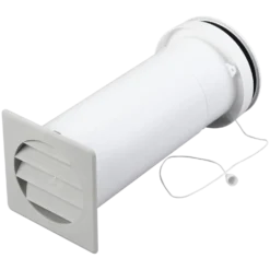 Duka teleskopventil type 400 grå Ø105 mm