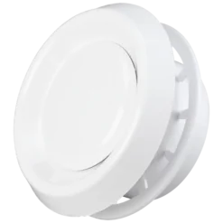 Duka ud- og indblæsningsventil type 125 VRF Ø125 mm hvid