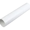 Duka ventilationsrør Ø100 x 500 mm glatte ender - hvid