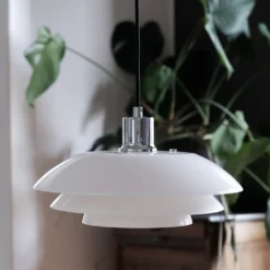 Dyberg Larsen DL31 pendel Ø31 cm E27 opal glas