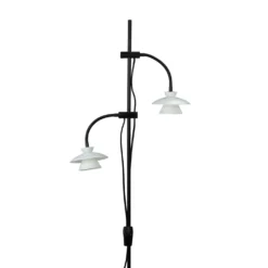 Dyberg Larsen Valby opal gulvlampe G9 sort