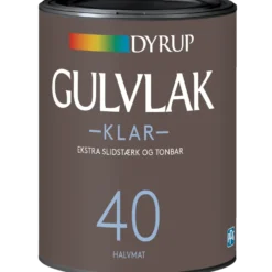 Dyrup gulvlak klar 40 0,75 L