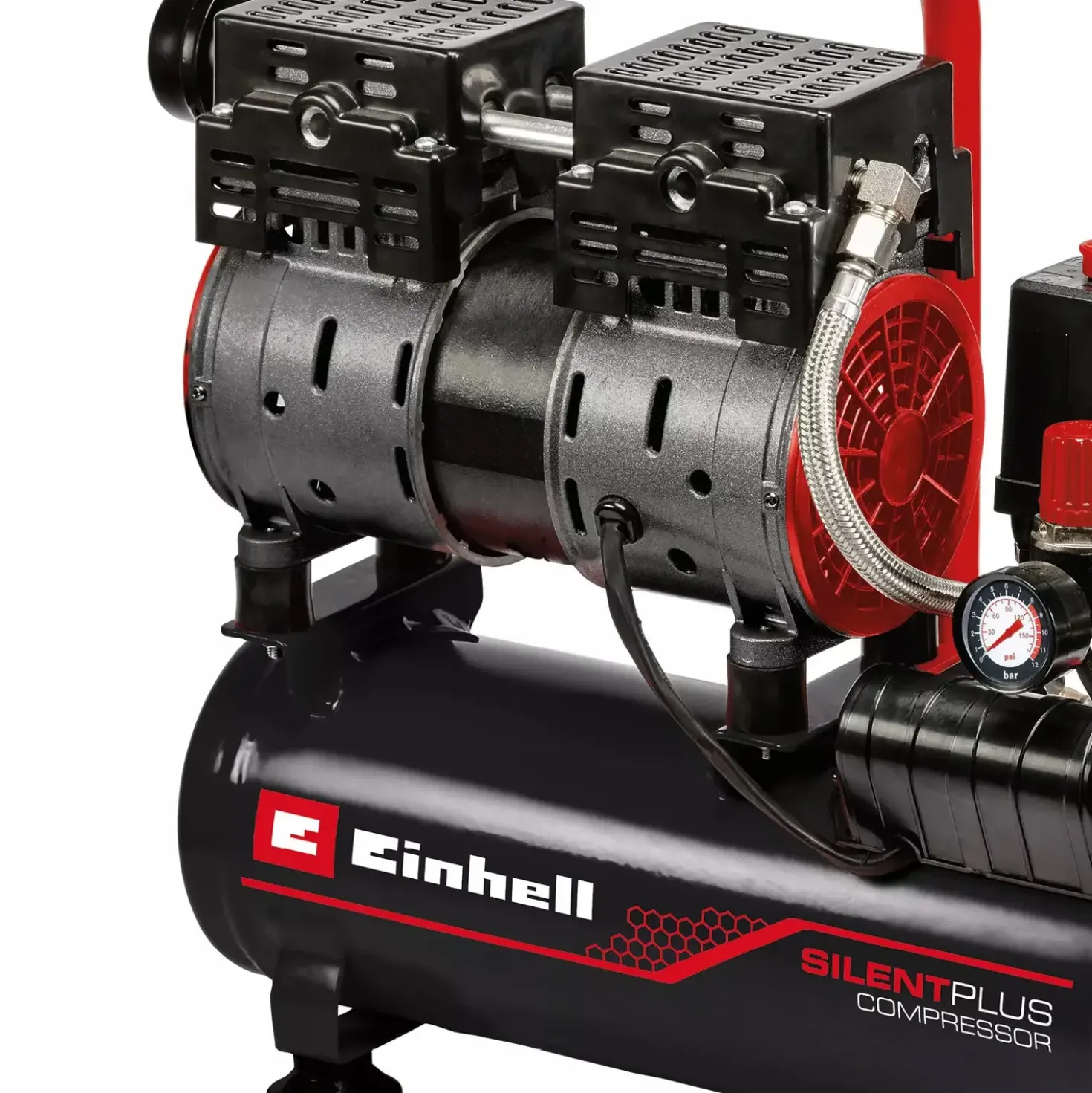 Einhell TE-AC 110/6 Silent Plus kompressor 8 bar regulerbar