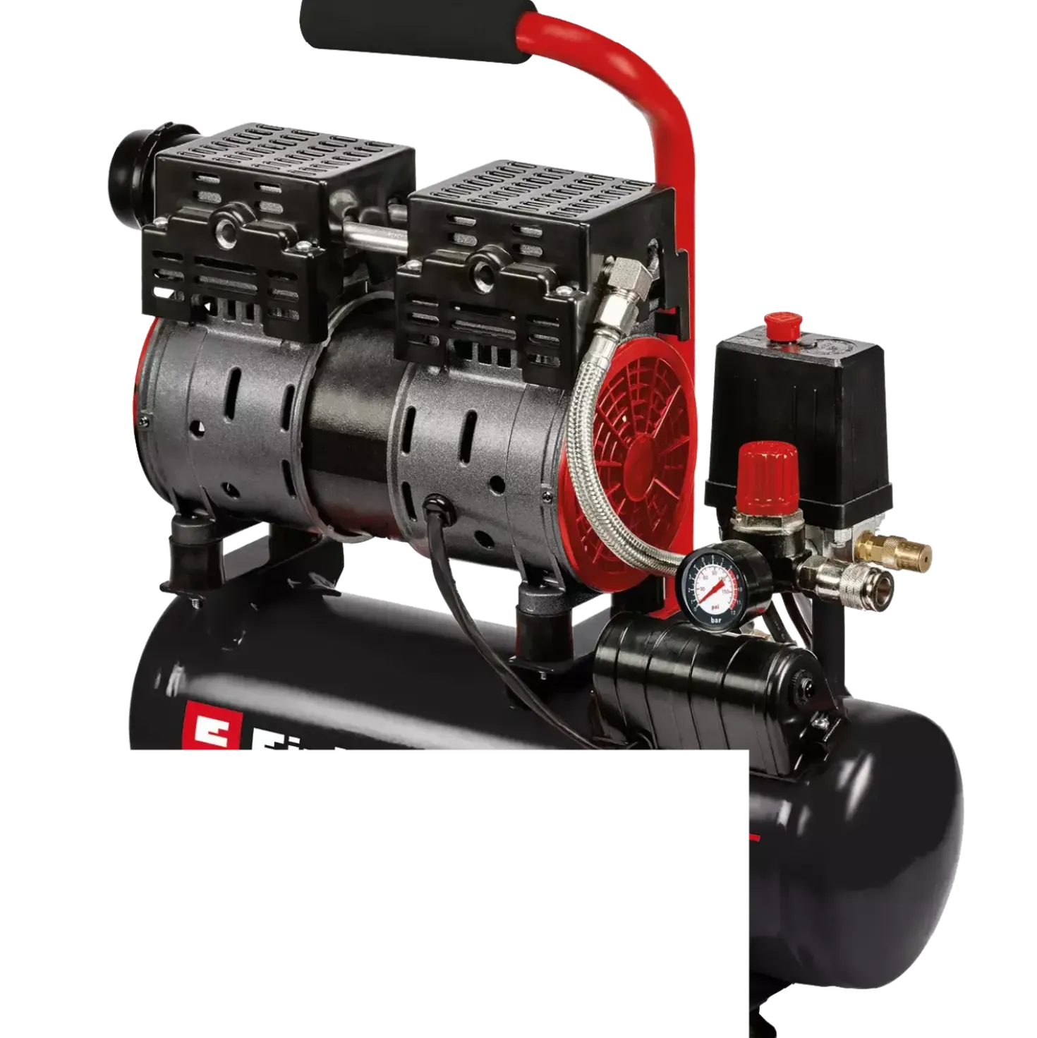 Einhell TE-AC 110/6 Silent Plus kompressor 8 bar regulerbar