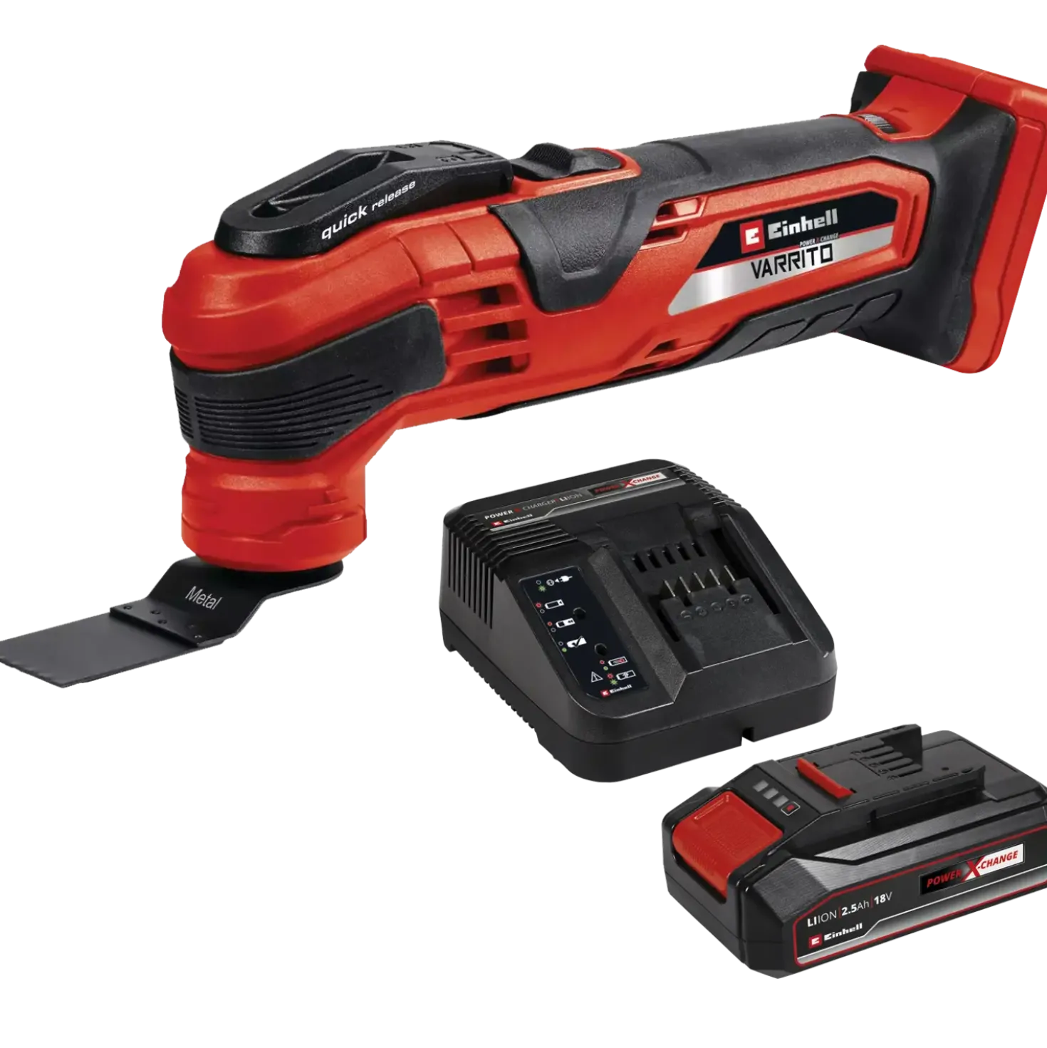 Einhell VARRITO 18V multicutter - inkl. 2,5Ah batteri og lader