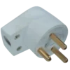 E-Line EDB vinkelstikprop m/jord hvid