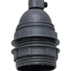 E-Line fatning E27 m/ gevind 2 ringe sort