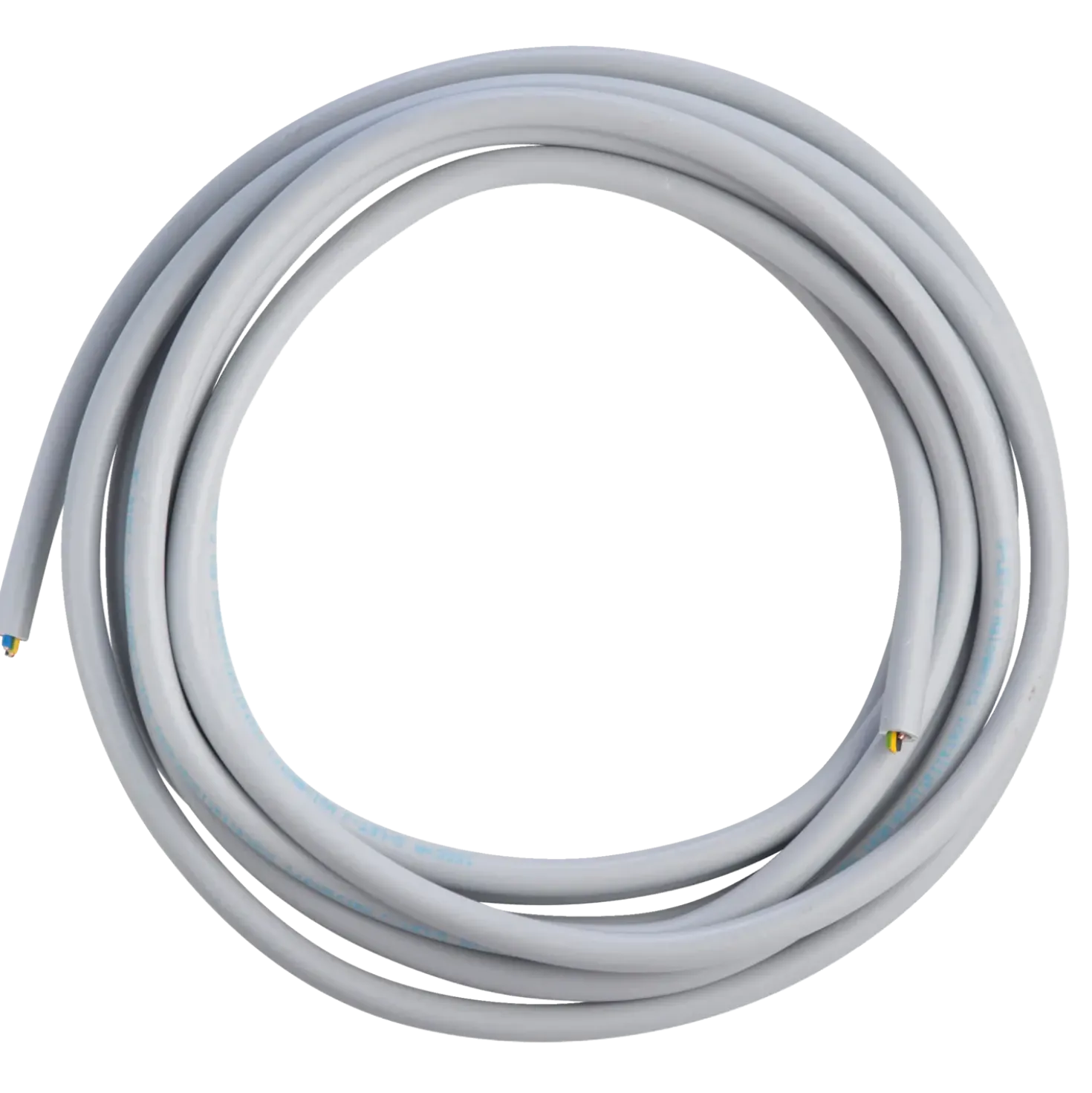 E-Line instal. kabel 5x1,5 5 m grå