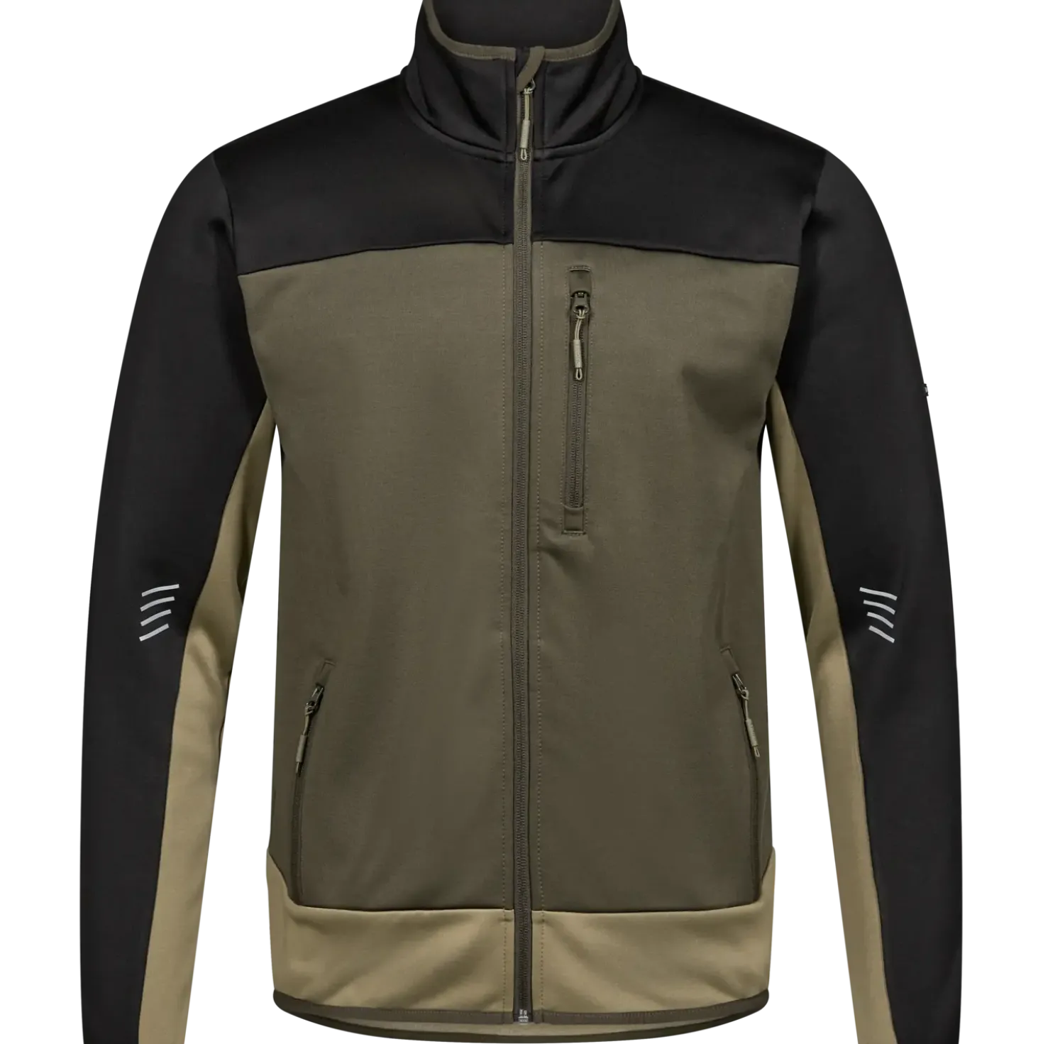 ENGEL 8327-238 Entire midtlayer jakke skovgrøn/Sort str. 2XL